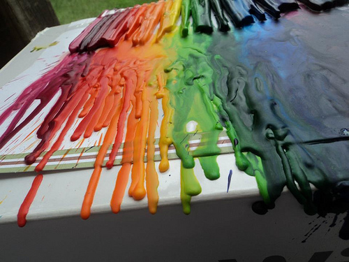 Clean Melted Crayon Off Plastic Material